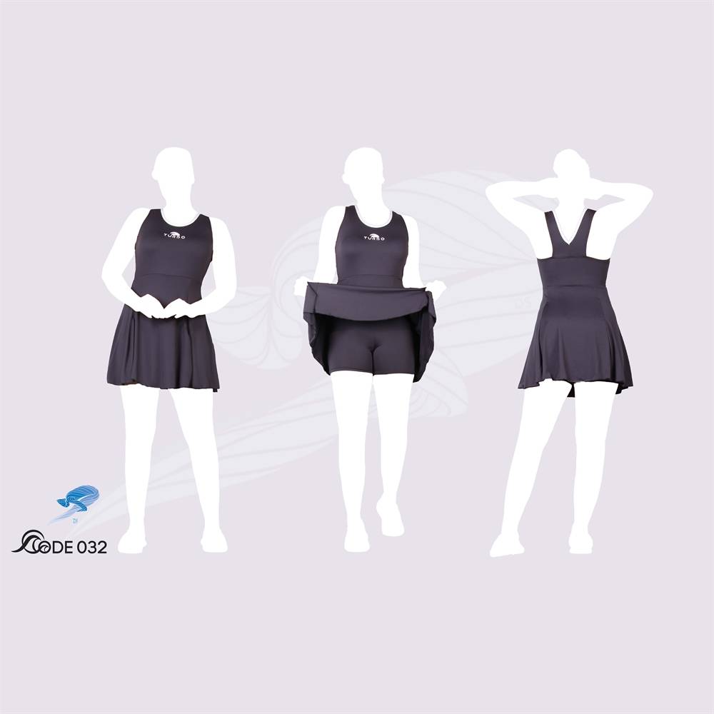 مایو زنانه دامن دار turbo کد 3444