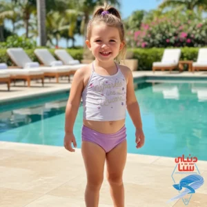 مایو دخترانه دوتکه کد 4215