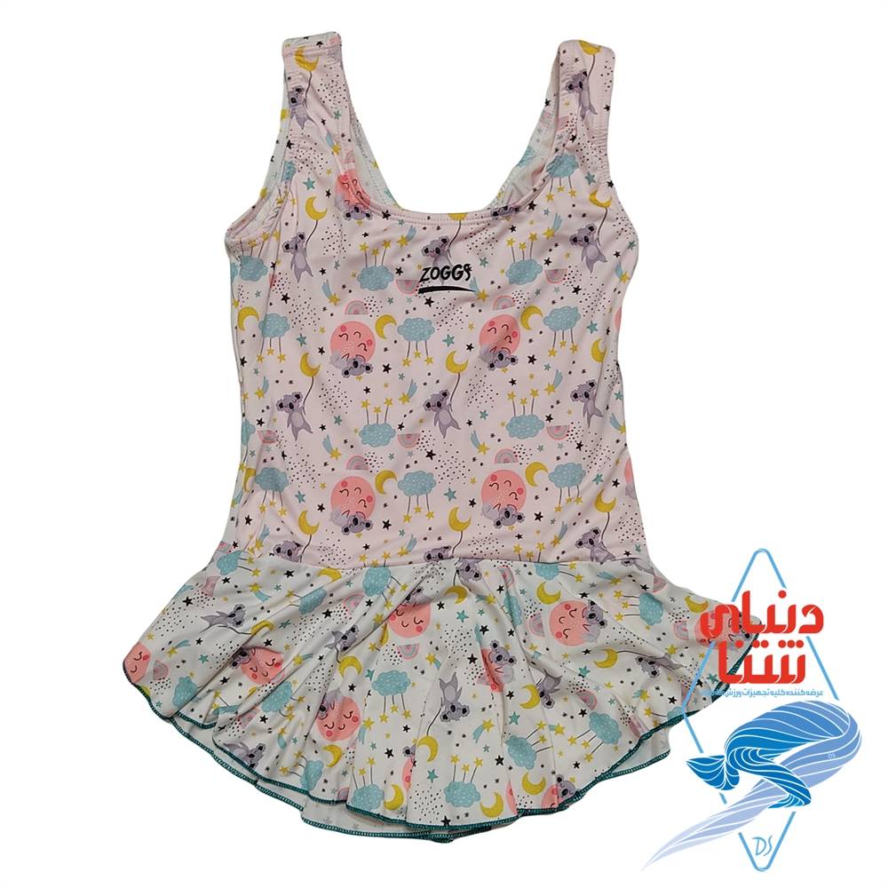 مایو شنا دخترانه دامنی زاگز zoggs