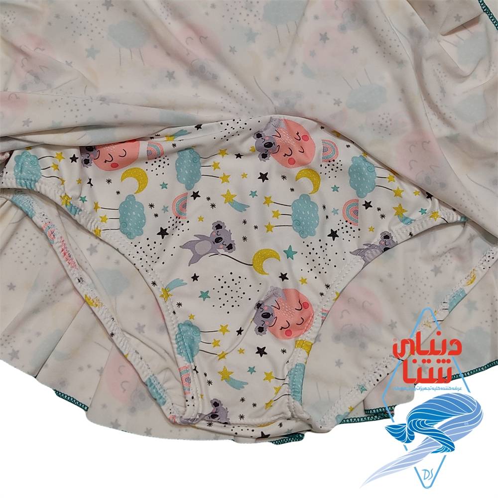 مایو شنا دخترانه دامنی زاگز zoggs